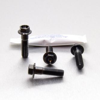 RVS Voorrem Mount Boutenkit Race Spec - Zwart