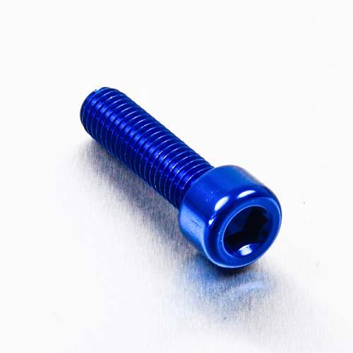 Alu Inbusbout M8 x (1.25mm) x 30mm - Blauw