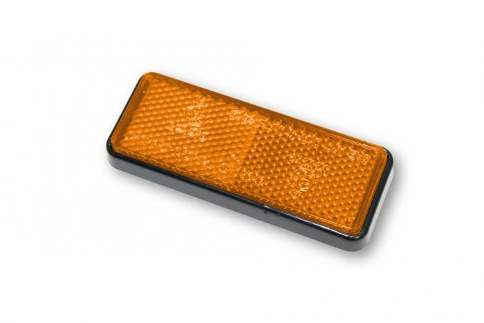 Réflecteur, orange, rectangulaire, autocollant (259-095)