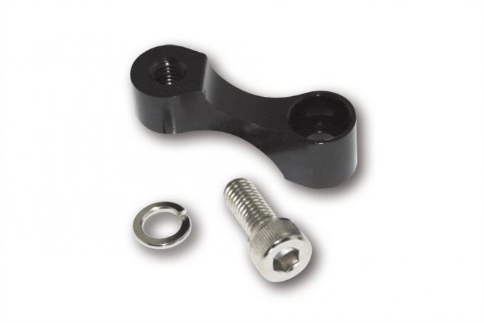 Mirror stem extension, black, for M8x1,25 mm R/H-thread, pair. (305-131)