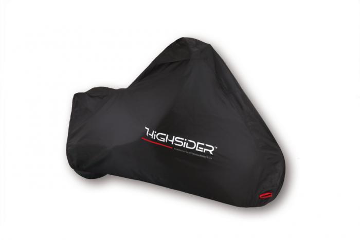 High-quality motorcycle cover in black (380-205)