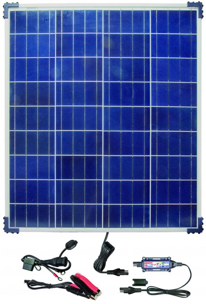 OptiMate Solar - 12V / 7A Max - Panneau Solaire 80W compris - € 0,05 Recupel inclus