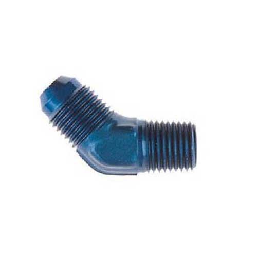 Adaptor 45° Flare 3/8-24 to 1/8 Pipe - dural blauw