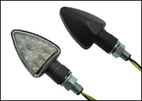 Universal LED indicators - black (2 pcs)