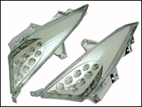 Transparante knipperlichten met leds (2 stuks)