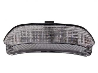Transparant LED achterlicht + knipperlichten met leds - Smoke