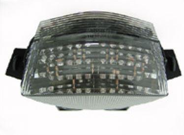 Transparent LED taillight + indicators with leds - smoke