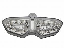 Transparent LED taillight + indicators with leds