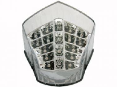 Transparant LED achterlicht + knipperlichten met leds