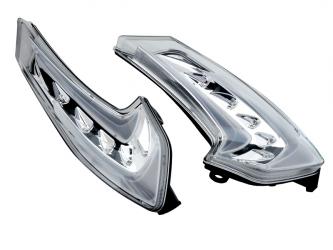 Transparant LED achterlicht + knipperlichten met leds - smoke