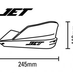 JET Handbescherming - 2-punts bevestiging - Rood