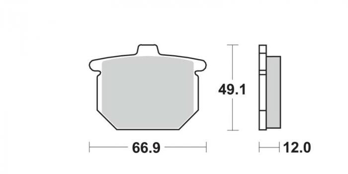 Plaquettes de frein - Standard (dbg003-st / dbg003st)