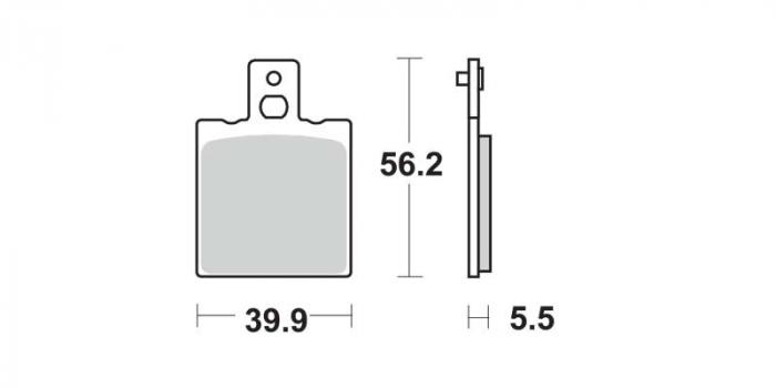 Brake pads - Offroad (dbg009-cm / dbg009cm)