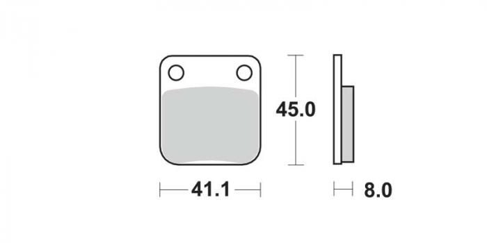 Plaquettes de frein - Offroad (dbg011-cm / dbg011cm)