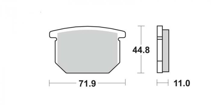 Plaquettes de frein - Standard (dbg013-st / dbg013st)