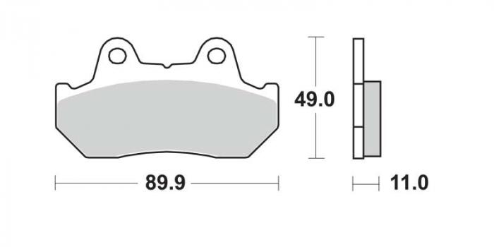 Plaquettes de frein - Standard (dbg017-st / dbg017st)