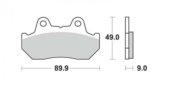 Plaquettes de frein - Standard (dbg018-st / dbg018st)