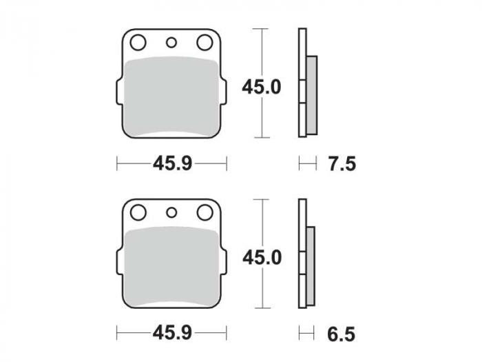 Plaquettes de frein - Offroad (dbg024-cm / dbg024cm)