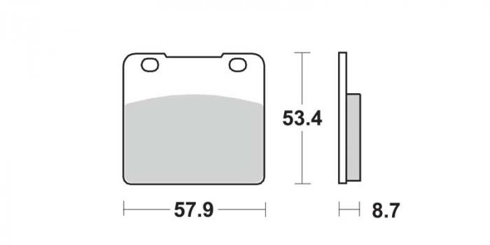 Brake pads - Standard (dbg032-st / dbg032st)