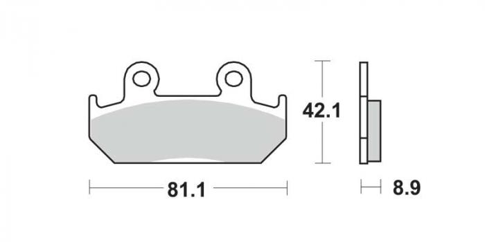 Brake pads - Standard (dbg038-st / dbg038st)