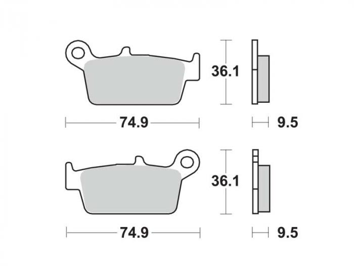 Plaquettes de frein - Offroad (dbg045-cm / dbg045cm)