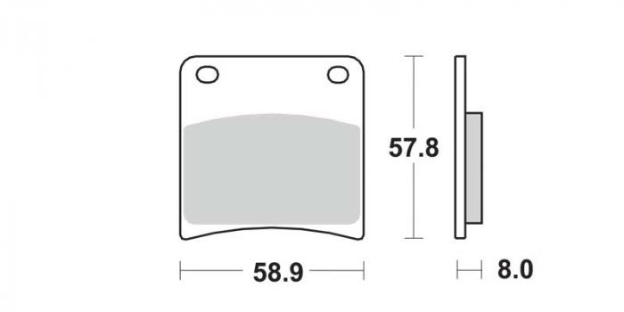 Brake pads - Standard (dbg051-st / dbg051st)