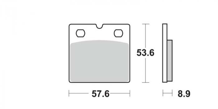 Brake pads - Standard (dbg057-st / dbg057st)