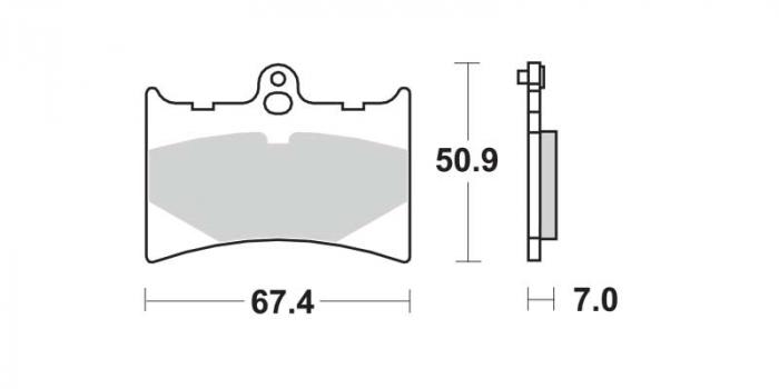 Remblokken - Offroad (dbg119-t / dbg119t)