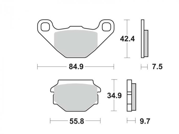 Brake pads - Scooter (dbg128-sc / dbg128sc)
