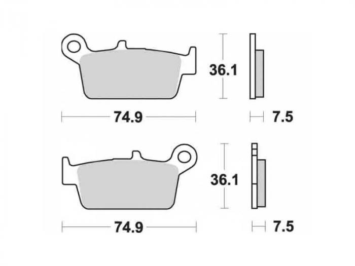 Plaquettes de frein - Scooter (dbg131-sc / dbg131sc)