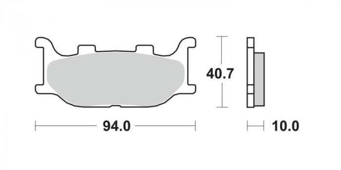 Brake pads - Scooter (dbg155-sc / dbg155sc)