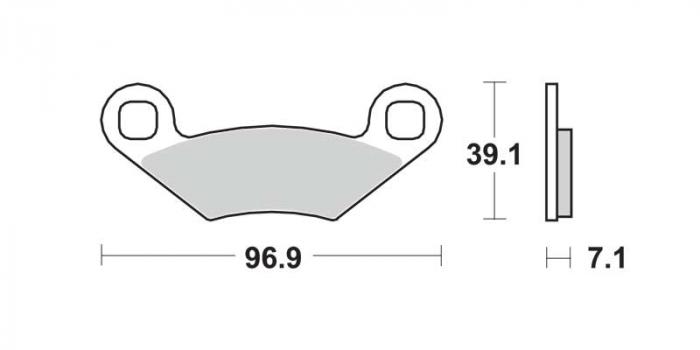 Remblokken - Offroad (dbg159-cm / dbg159cm)