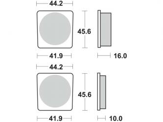 Remblokken - Standaard (dbg225-st / dbg225st)