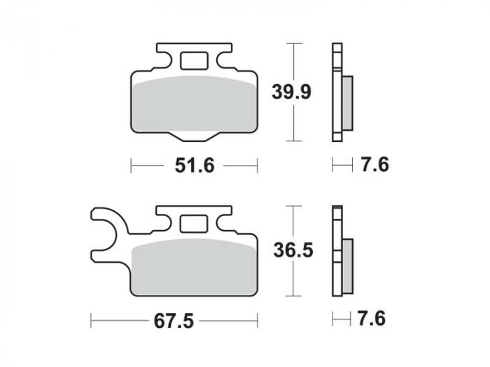 Plaquettes de frein - Offroad (dbg282-cm / dbg282cm)