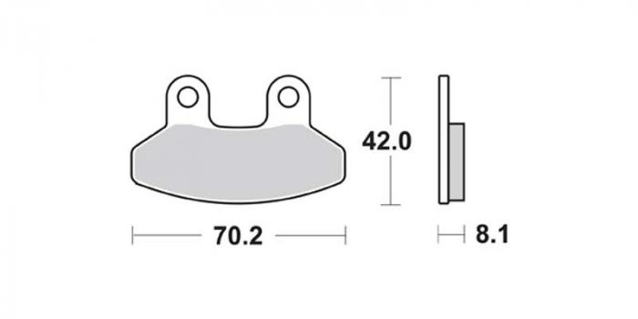 Plaquettes de frein - Scooter (dbg284-sc / dbg284sc)