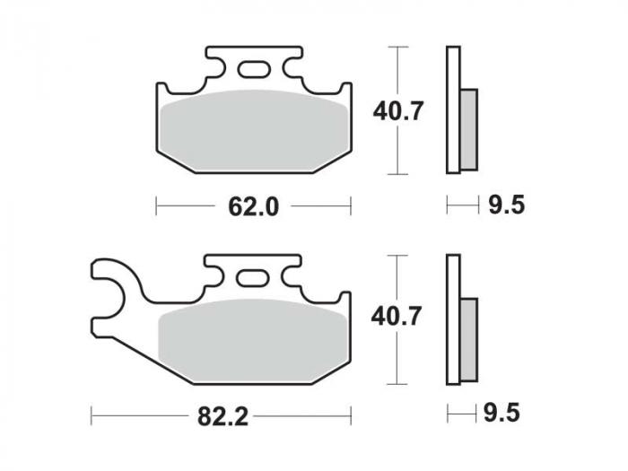 Remblokken - Offroad (dbg292-cm / dbg292cm)