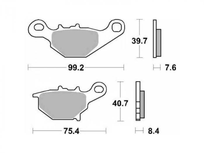 Brake pads - Offroad (dbg348-cm / dbg348cm)