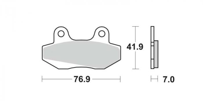Plaquettes de frein - Métal fritté (dbgh-027 / dbgh027)