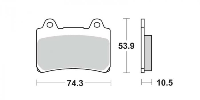 Plaquettes de frein - Métal fritté (dbgh-039 / dbgh039)