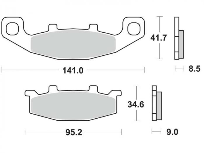 Plaquettes de frein - Métal fritté (dbgh-043 / dbgh043)