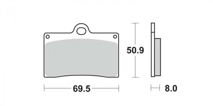 Plaquettes de frein - Métal fritté (dbgh-066 / dbgh066)