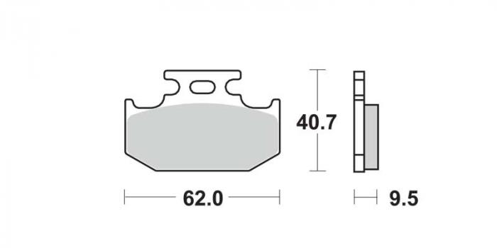 Plaquettes de frein - Métal fritté (dbgh-077 / dbgh077)