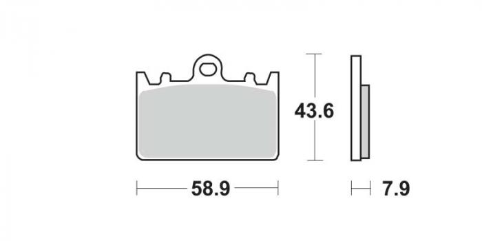 Plaquettes de frein - Métal fritté (dbgh-101 / dbgh101)