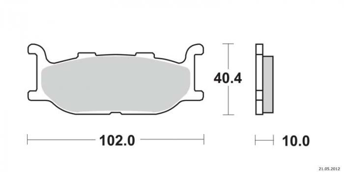 Plaquettes de frein - Métal fritté (dbgh-105 / dbgh105)