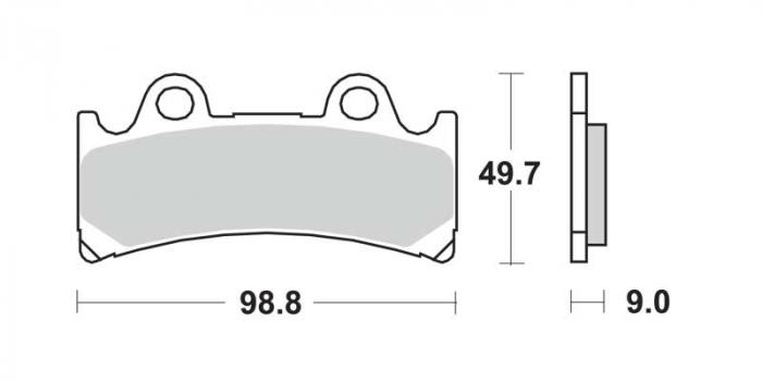 Plaquettes de frein - Métal fritté (dbgh-121 / dbgh121)