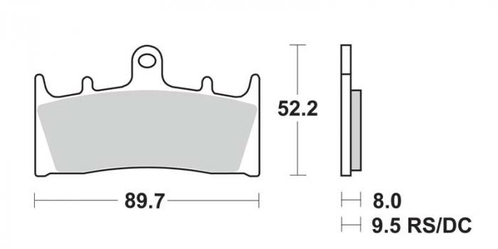 Plaquettes de frein - Métal fritté (dbgh-122 / dbgh122)