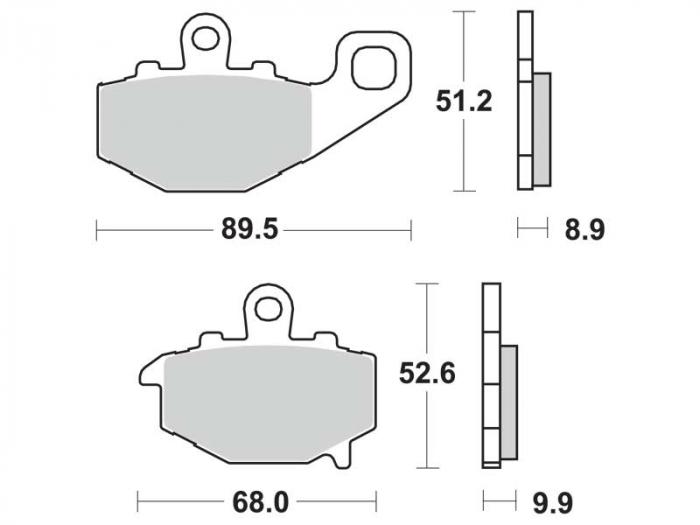 Plaquettes de frein - Métal fritté (dbgh-124 / dbgh124)