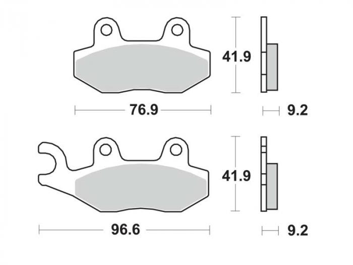 Brake pads - Scooter sintered (dbgh-192-sc / dbgh192sc)