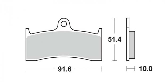 Plaquettes de frein - Métal fritté (dbgh-230 / dbgh230)
