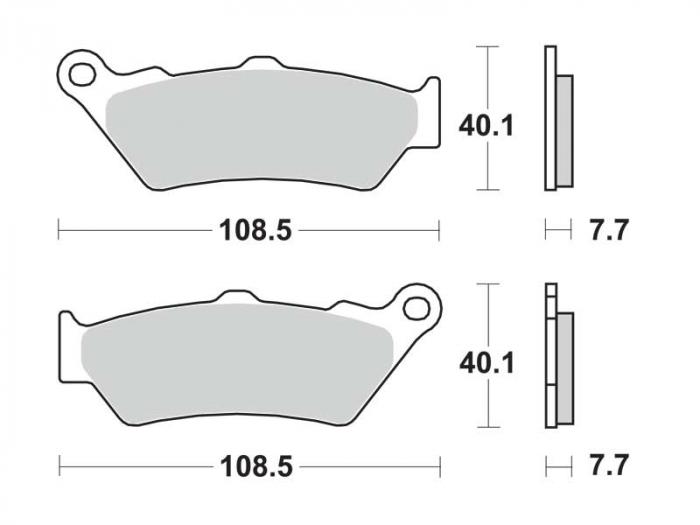 Plaquettes de frein - Scooter métal fritté (dbgh-270-sc / dbgh270sc)
